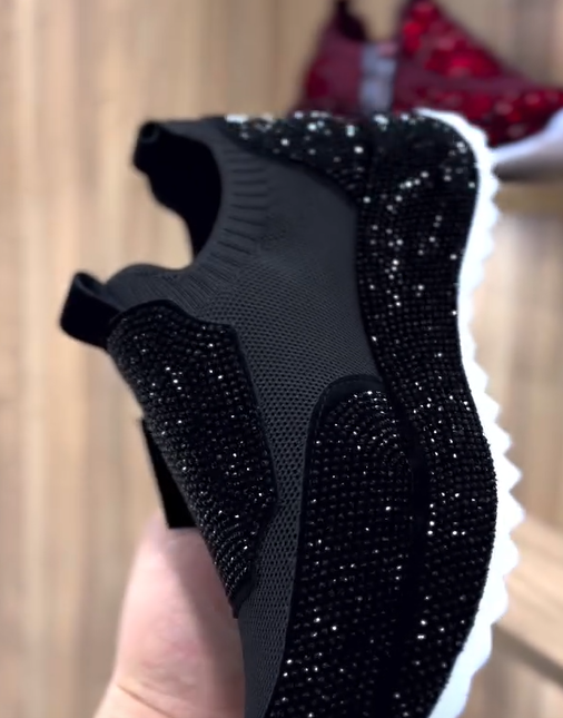 Madingi, kasdieniai sportbačiai su kristalais-LT