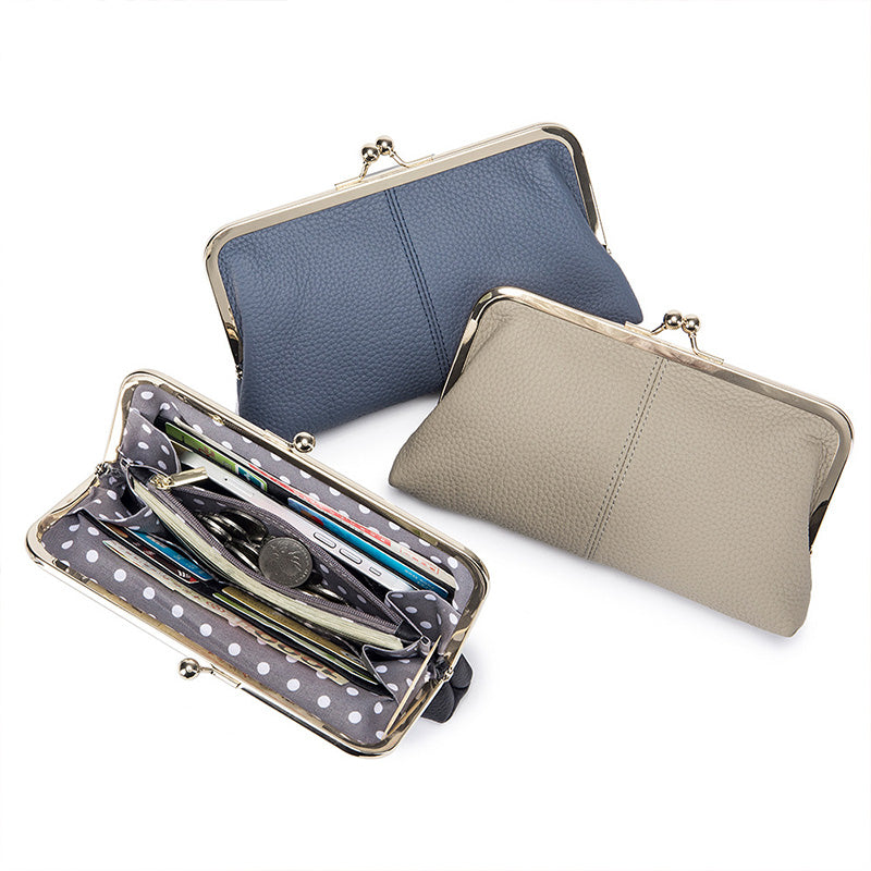 Ilga piniginė iš natūralios odos-LT