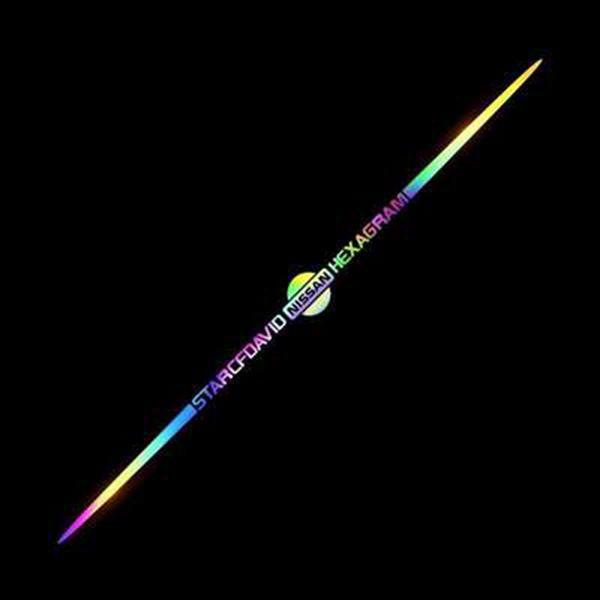 3D spalvoti lazeriu atspindintys automobilių lipdukai, 4 vnt.-LT