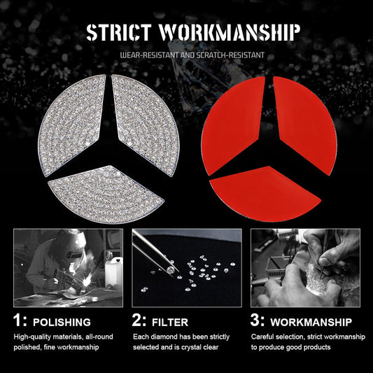 Naklejka kryształowa na kierownicę