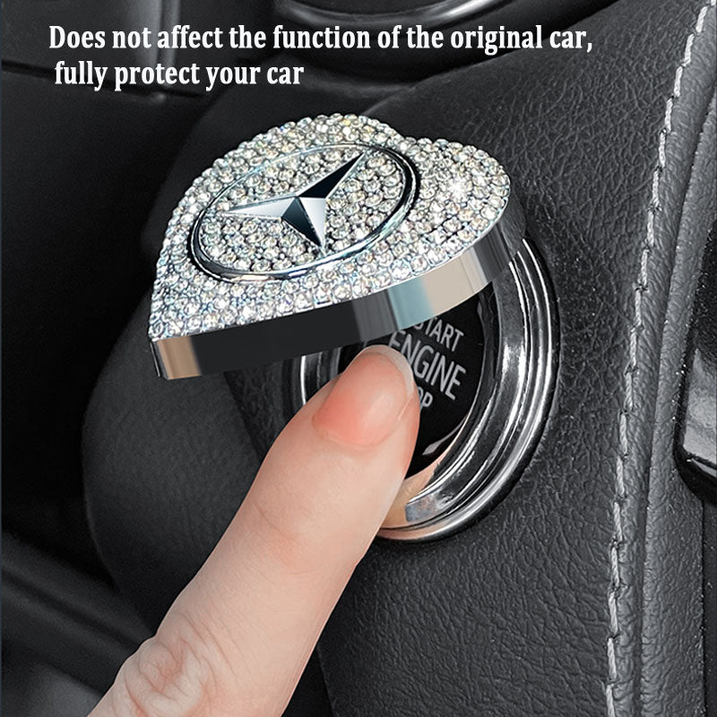 2025 m. karštas išpardavimas🔥Širdies formos, deimantais inkrustuotas apsauginis dėklas su vieno mygtuko užvedimu-LT