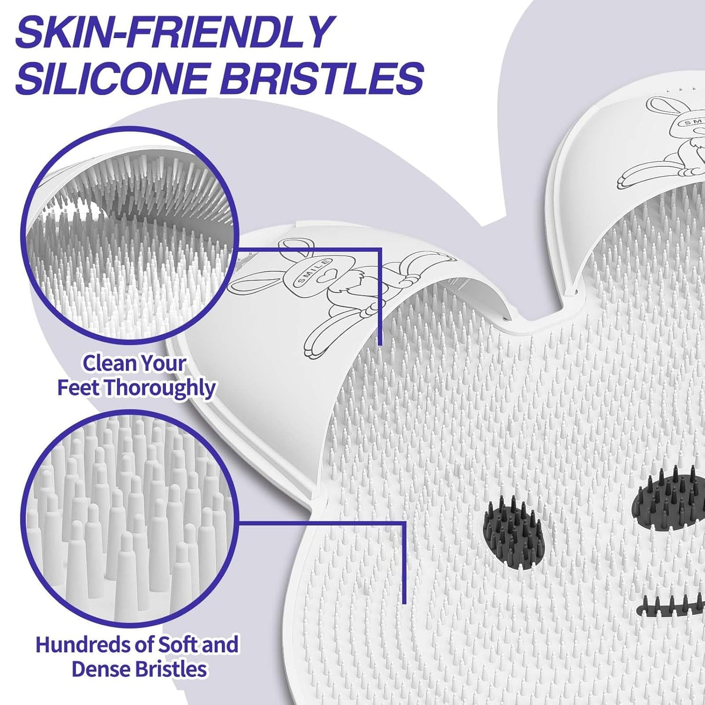 Εξαιρετικά μεγάλο χαλάκι ντους για τρίψιμο ποδιών-GR