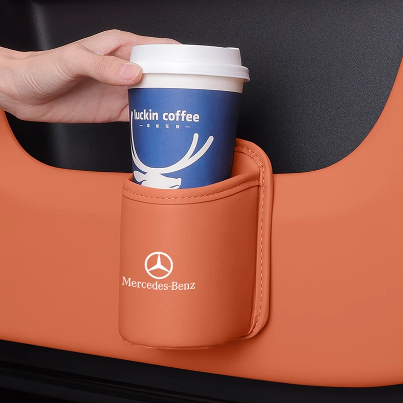 Uchwyt na kubek Velora Leather – łatwy w montażu, możliwość personalizacji logo