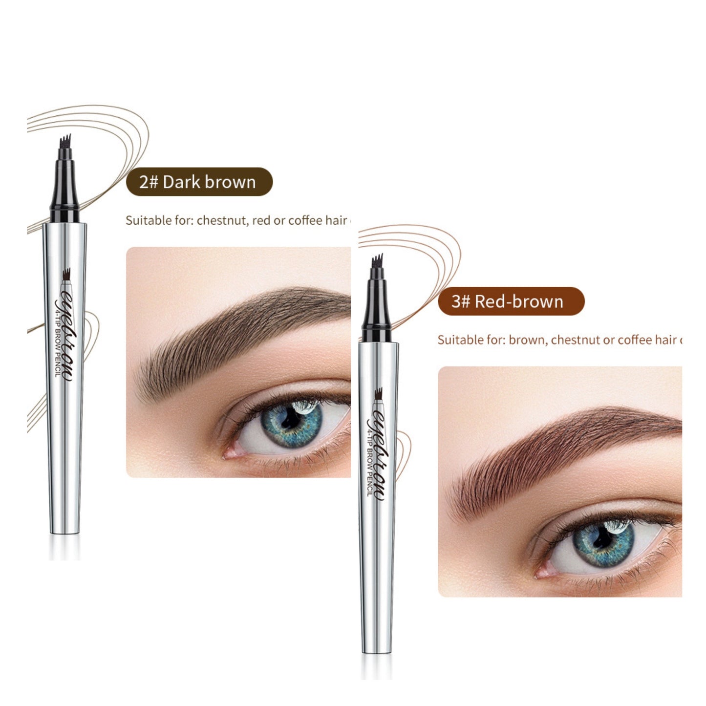 Αδιάβροχο στυλό φρυδιών 3D Microblading (2 τεμ.)-GR