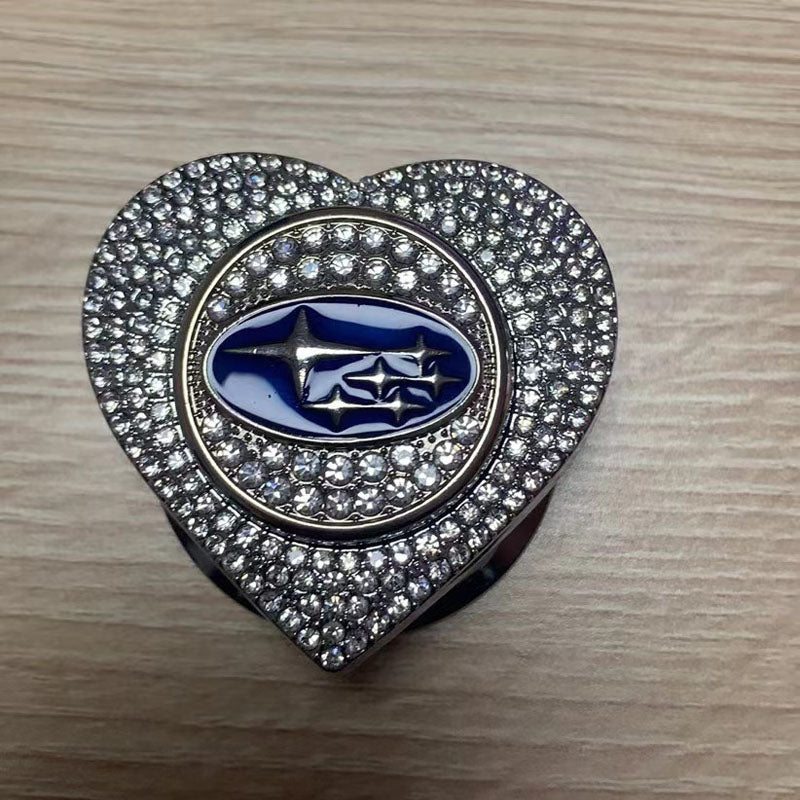 Προσφορές 2025🔥Προστατευτική θήκη με ένα κουμπί σε σχήμα καρδιάς, διακοσμημένη με διαμάντια-GR