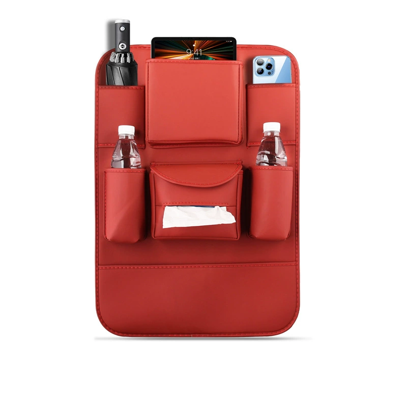 „DriveEase“ galinės sėdynės organizatorius – pakabinamas organizatorius su keliomis kišenėmis ir asmeniniu logotipu-LT