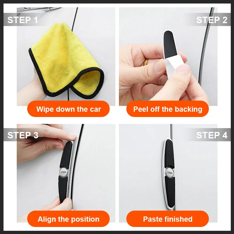 Automobilio durelių krašto apsaugos juostos (4 vnt./1 komplektas)-LT