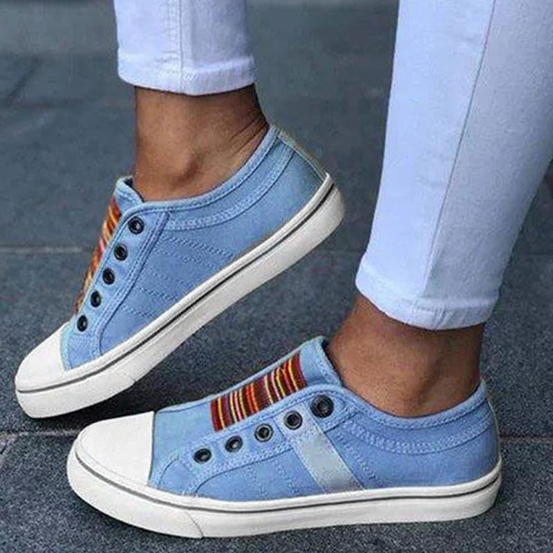 2025 m. Nauji vasariniai ortopediniai batai Vintage Denim Slip On-LT