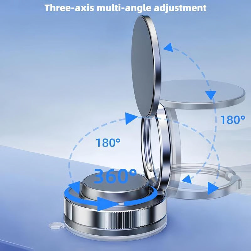 🔥Pirk daugiau, sutaupyk daugiau🔄360° reguliuojamas magnetinis vakuuminis telefono laikiklis📱🚗-LT