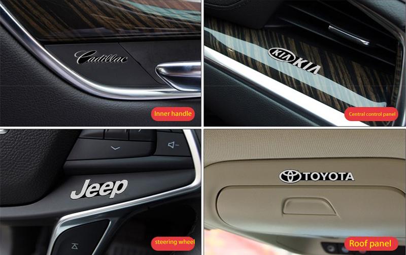 Karštas išpardavimas ✨50% nuolaida ✨3D kūrybingi automobilio logotipo dekoratyviniai lipdukai 🎉4 vnt.🎉-LT