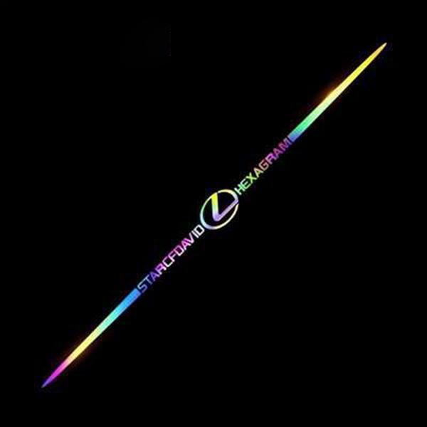 3D spalvoti lazeriu atspindintys automobilių lipdukai, 4 vnt.-LT