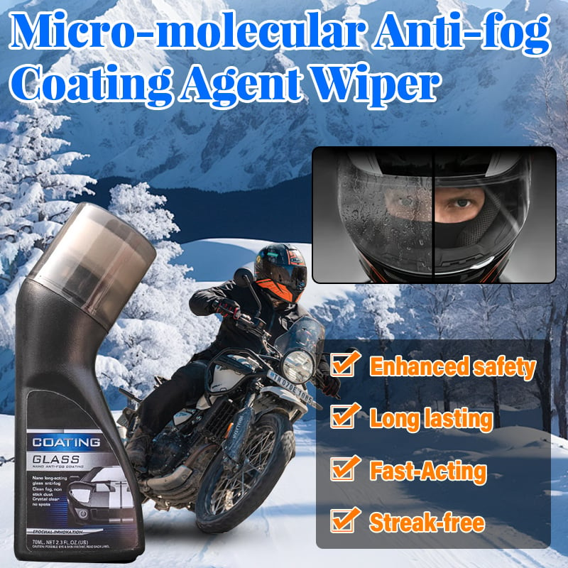 Antiperspirantas su mikrodalelėmis priekinio stiklo valytuvams🏍️