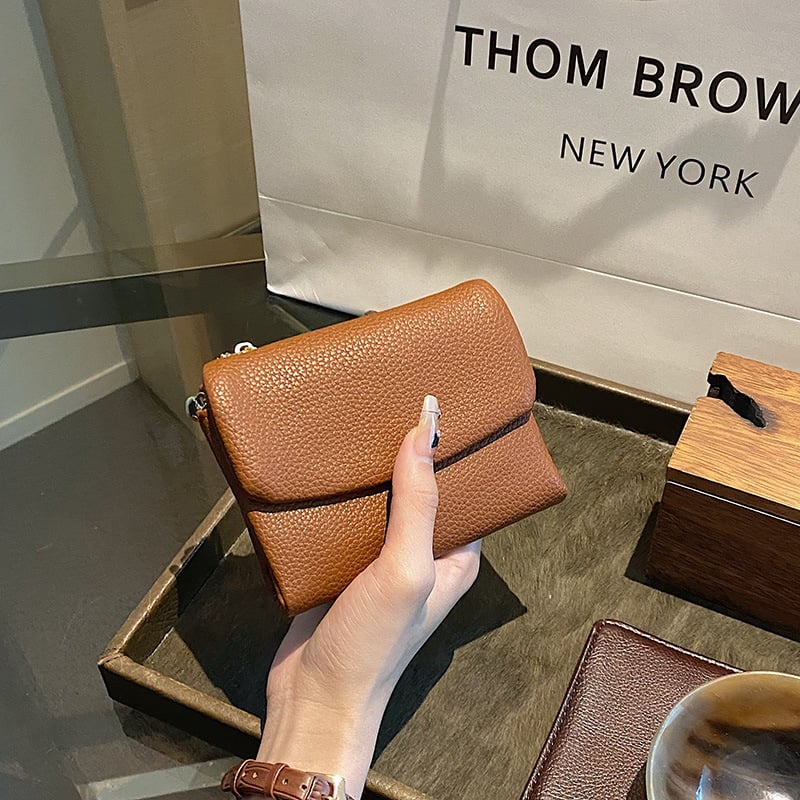 🔥⏰Unisexowy portfel RFID Pebble ze skóry naturalnej🔥
