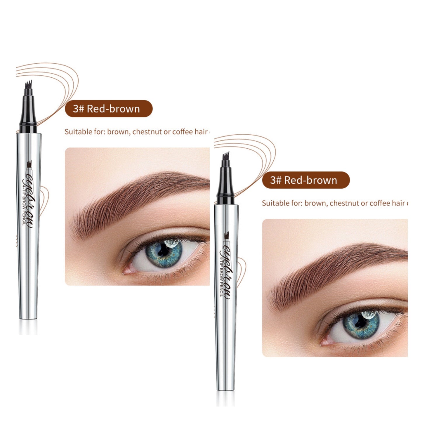 Αδιάβροχο στυλό φρυδιών 3D Microblading (2 τεμ.)-GR