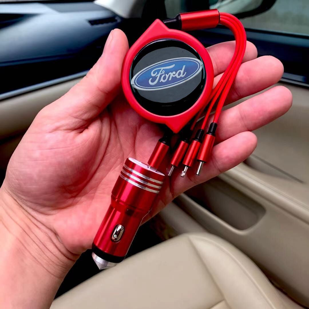 3 σε 1 ανασυρόμενο καλώδιο δεδομένων αυτοκινήτου + δωρεάν φορτιστής αυτοκινήτου-GR