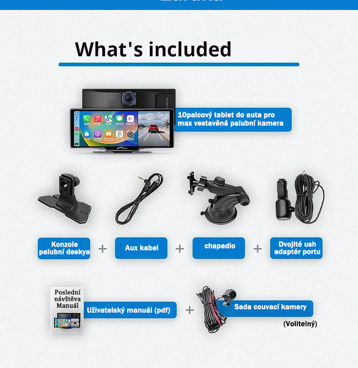 Automobilio planšetinio kompiuterio išmanioji garso ir vaizdo sistema (Pro MaxTM modelis 2025).-LT