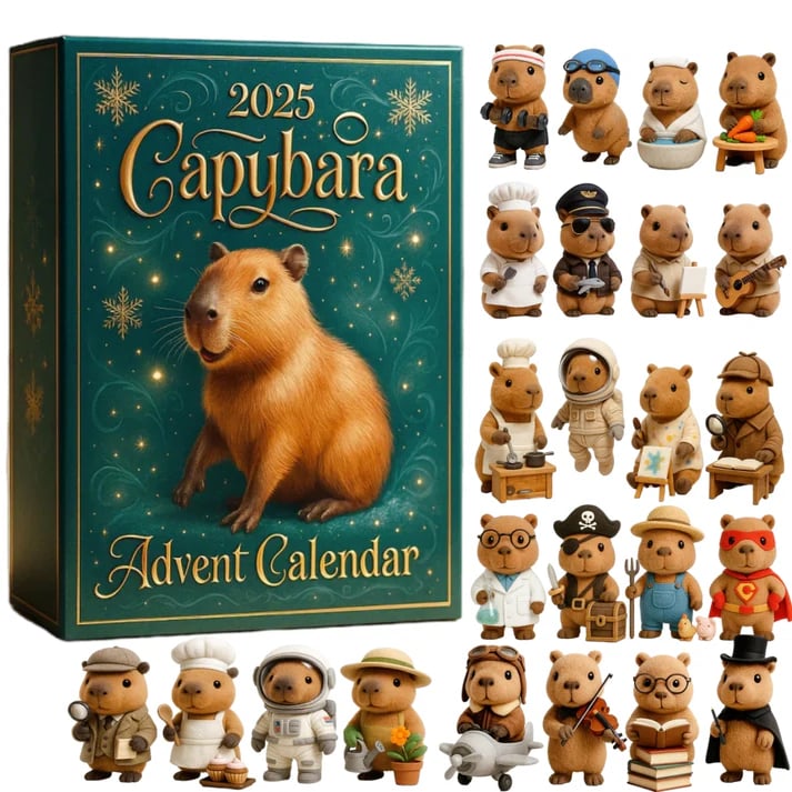 🎄Capybara Advento kalendorius 2025 m-LT