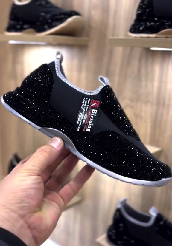 Madingi, kasdieniai sportbačiai su kristalais-LT