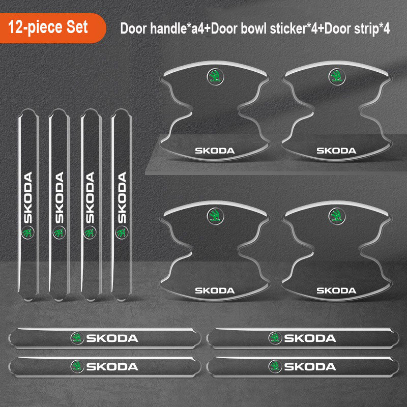 Sutirštinti automobilio durelių klijai su logotipu ✨8 vnt.✨--LT