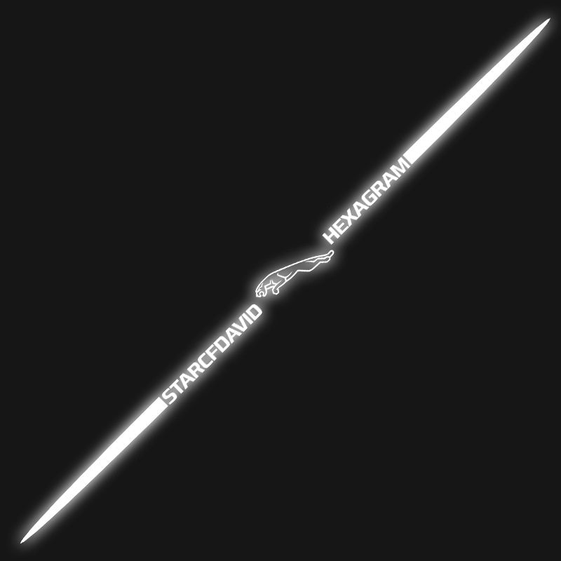 3D spalvoti lazeriu atspindintys automobilių lipdukai, 4 vnt.-LT