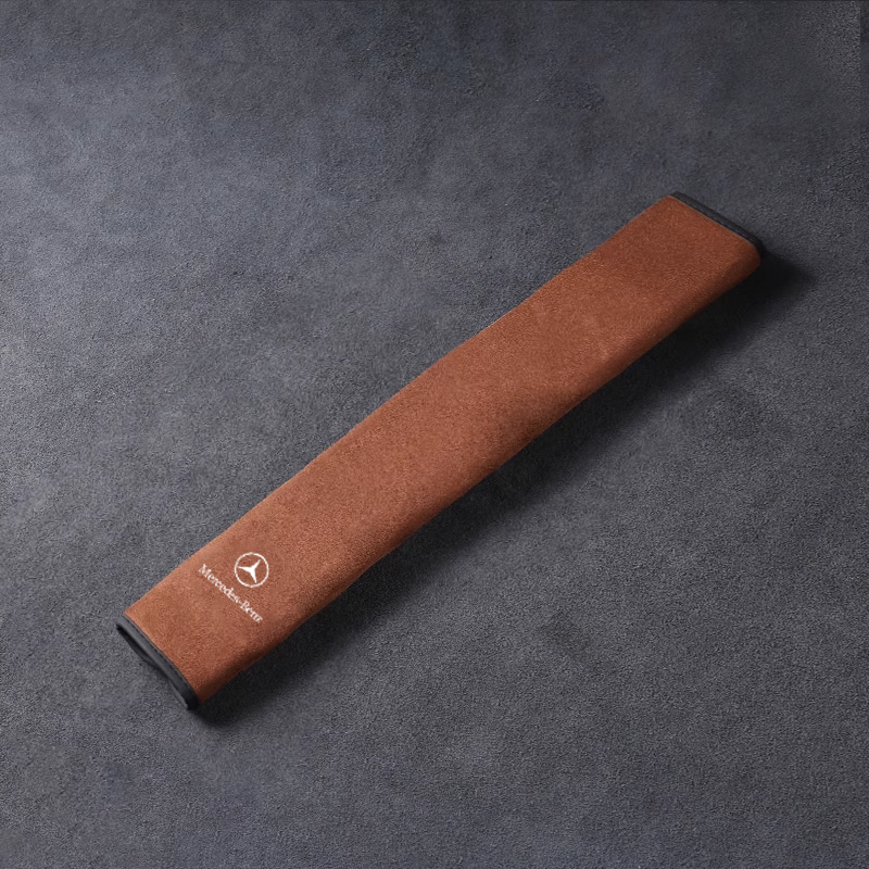 Κάλυμμα ζώνης ασφαλείας SilkLeather - προστασία λαιμού και επιλογή λογότυπου-GR