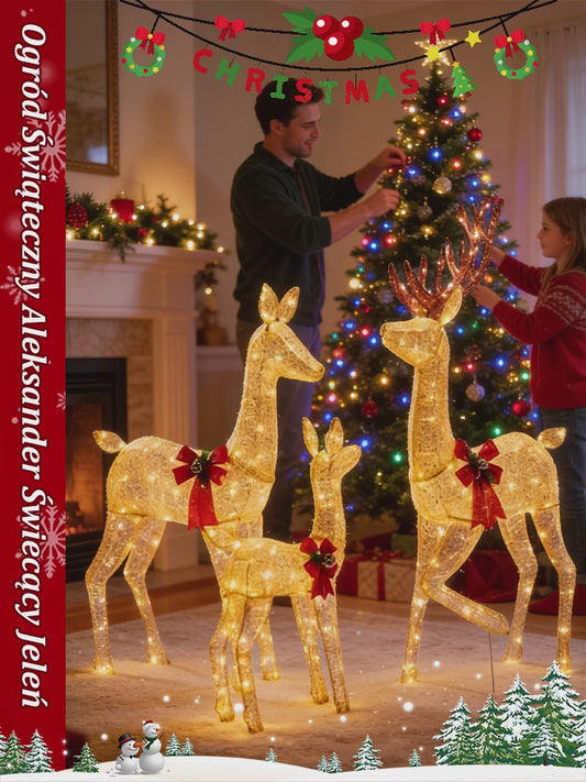 Ogród Bożonarodzeniowy Świetlisty Jeleń Alek