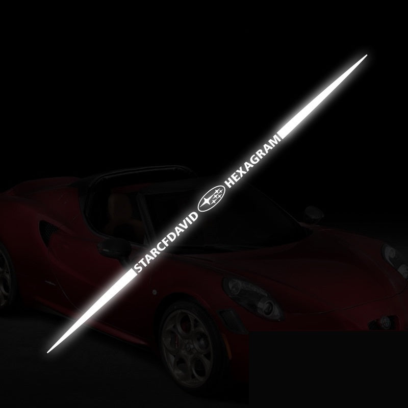 Αυτοκόλλητα αυτοκινήτου 3D με πολύχρωμες αντανακλάσεις λέιζερ 4 τεμάχια-GR