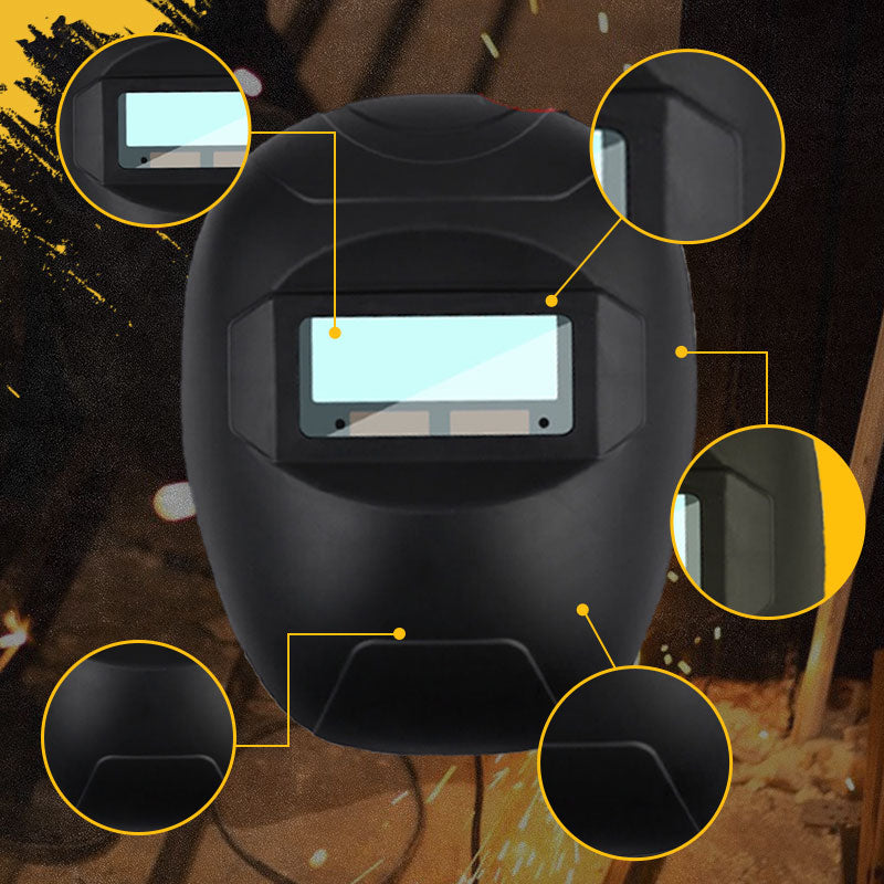 Lengvas ir patvarus 2 viename suvirinimo kaukė ir apsauginiai akiniai-LT