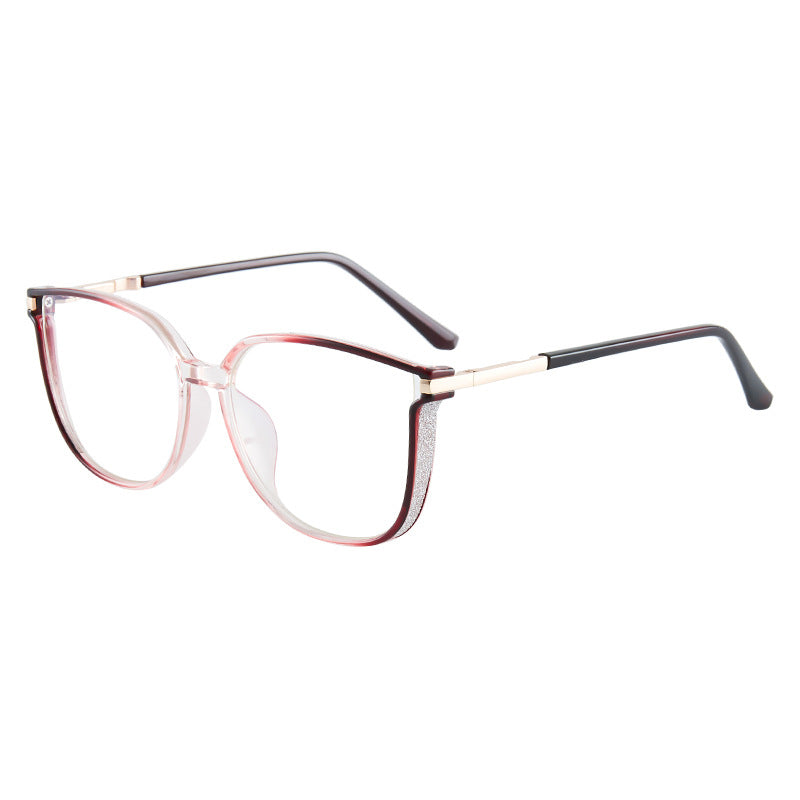 ✨Modne damskie okulary HD z dużą ramką chroniące przed niebieskim światłem