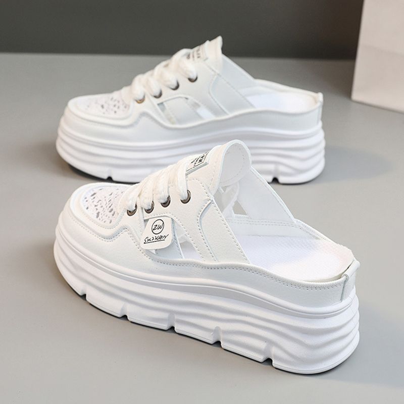 Ελαφρύ, αναπνεύσιμο παπούτσια με χοντρές σόλες για γυναίκες-GR