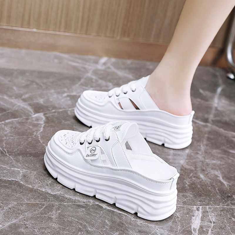 Ελαφρύ, αναπνεύσιμο παπούτσια με χοντρές σόλες για γυναίκες-GR