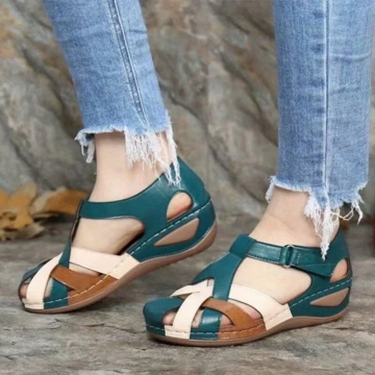 Sandalias casuales con cuña para mujer