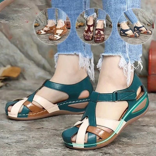 Sandalias casuales con cuña para mujer