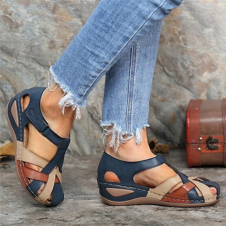 Sandalias casuales con cuña para mujer