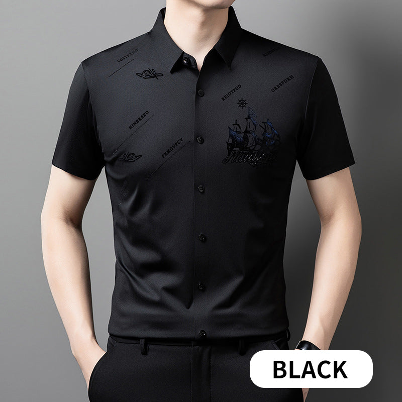 👔Camisa business de manga corta para hombre con botones.-SP