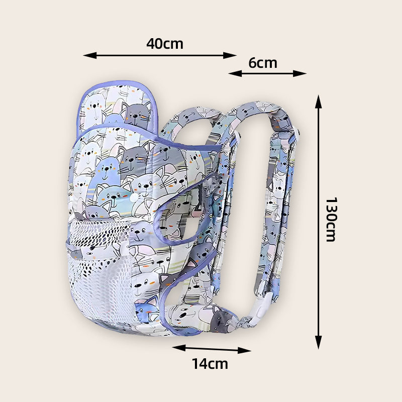 👶Wielofunkcyjne nosidełko dla dziecka mocowane na klatce piersiowej, z dwoma pasami naramiennymi