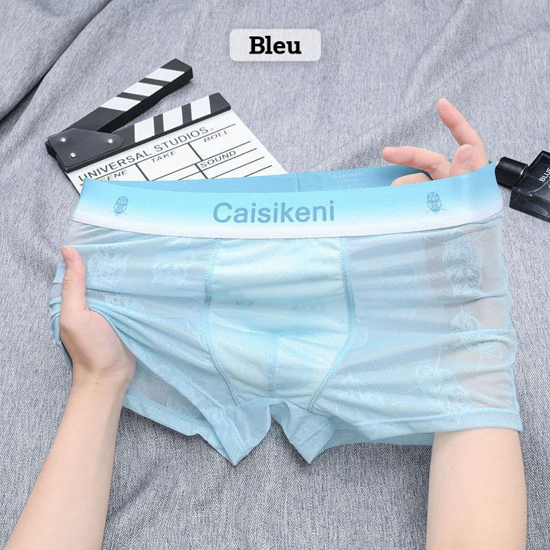 🎁Compre 1 y obtenga 2 free🎁 Calzoncillos tipo boxer refrescentes y transpirables para hombre con cintura elástica-ES