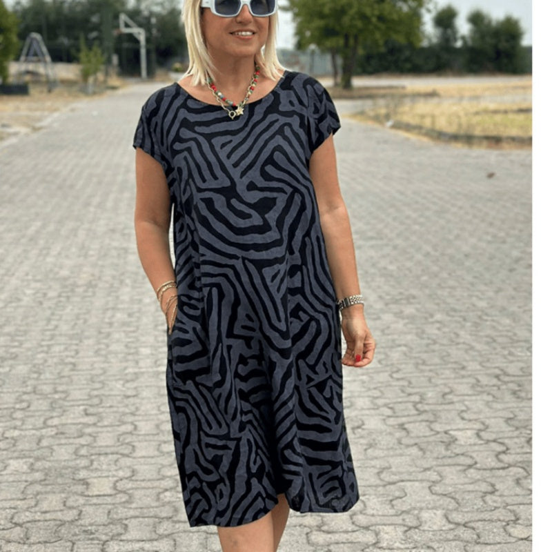 🎁2025 Bohemian Vintage drukowane sukienki casualowe👗