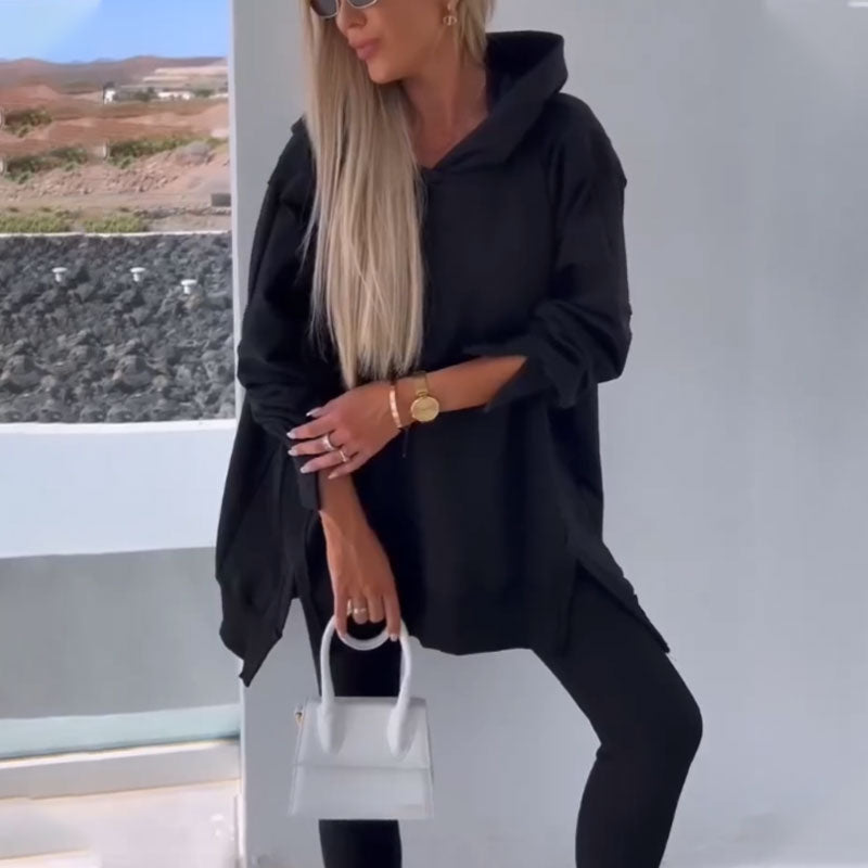 ✨2024 Νέα προϊόντα💖 Σετ 2 τεμαχίων Hoodie and Jogger Leggings-GR