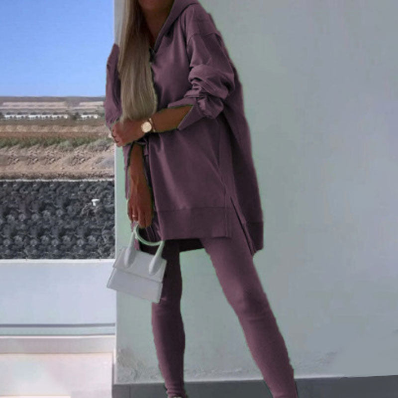 ✨2024 Nauji gaminiai💖 Hoodie and Jogger Leggings 2 dalių komplektas-LT