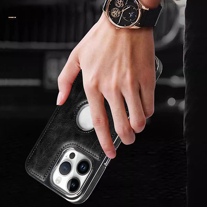 💢Θήκη iPhone – πολυτελές δέρμα-GR