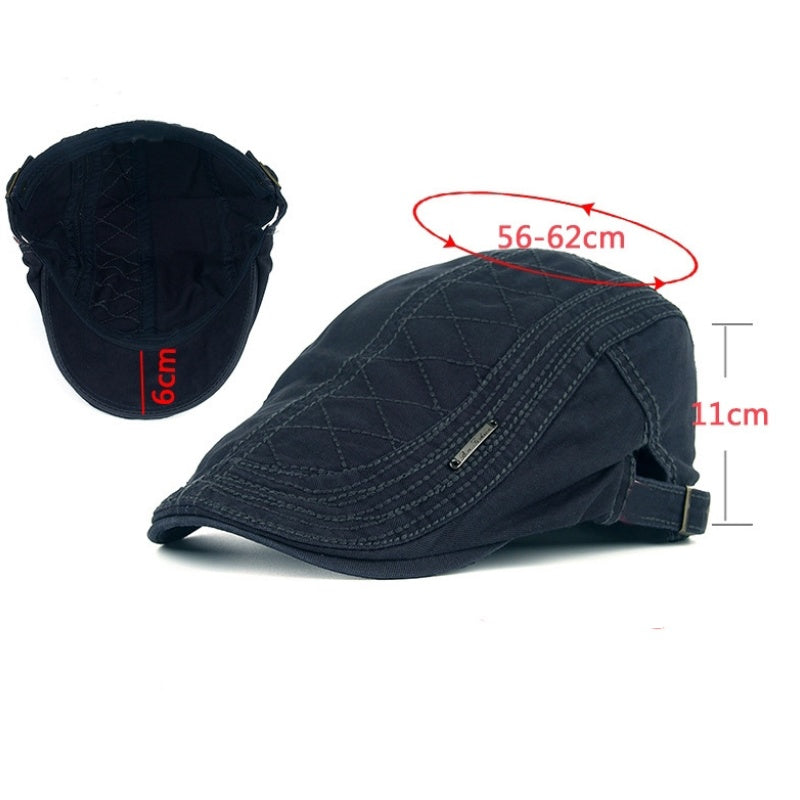 Gorra plana ajustable y transpirable para hombre.-ES