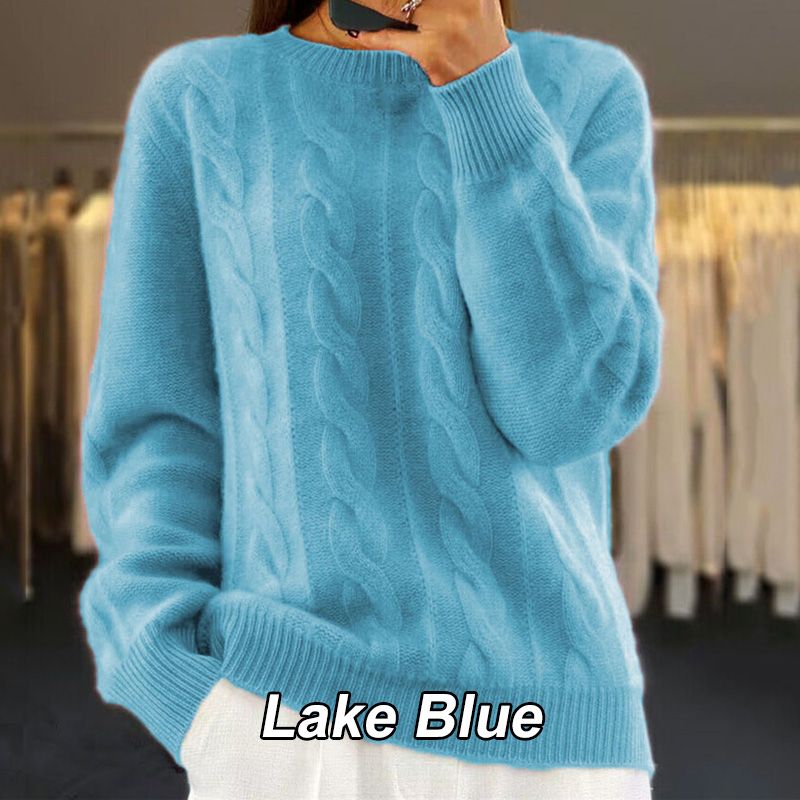 Ciepły sweter damski w stylu vintage