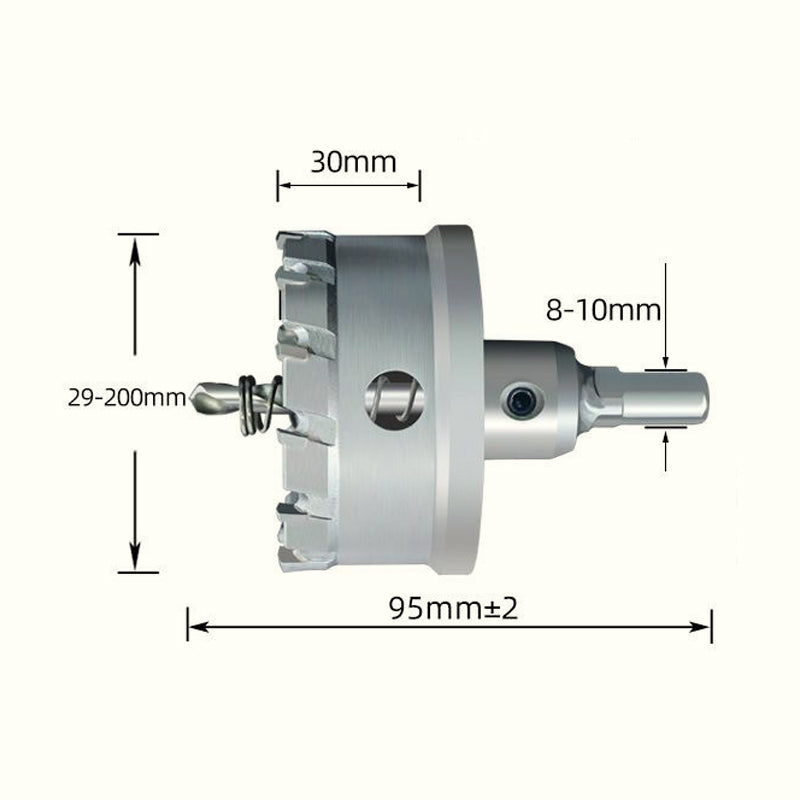 【✨Zvýšená účinnosť】🔧Kovová rezačka otvorov s karbidovým hrotom-SK