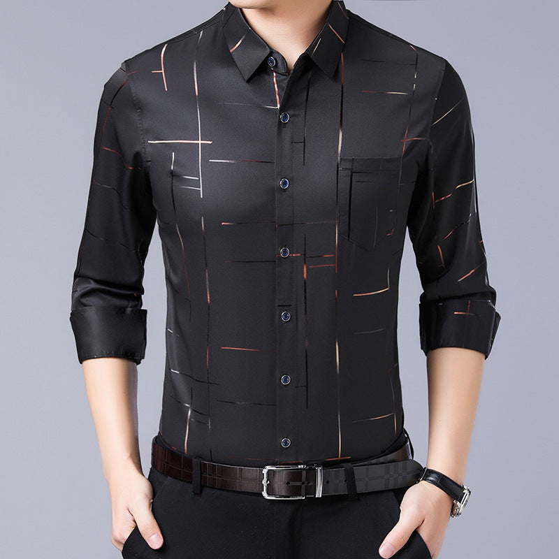 Camisa slim hombre sin plancha-ES