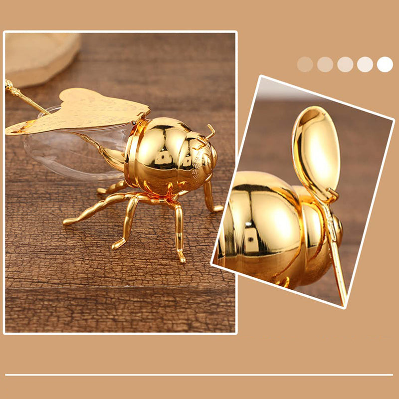 🍯Δημιουργικό ρετρό βάζο μελιού σε σχήμα μέλισσας-GR