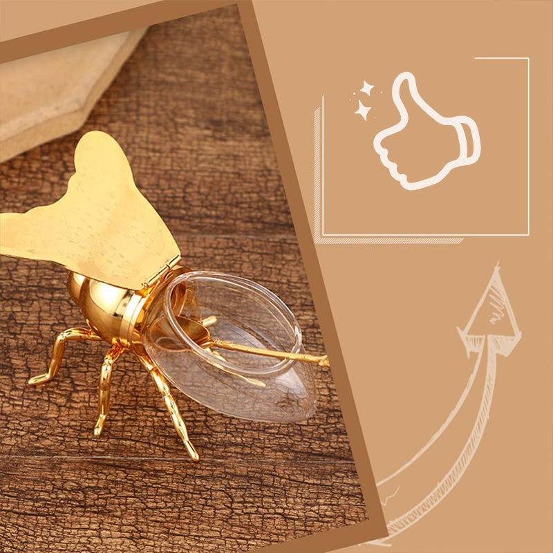 🍯Δημιουργικό ρετρό βάζο μελιού σε σχήμα μέλισσας-GR