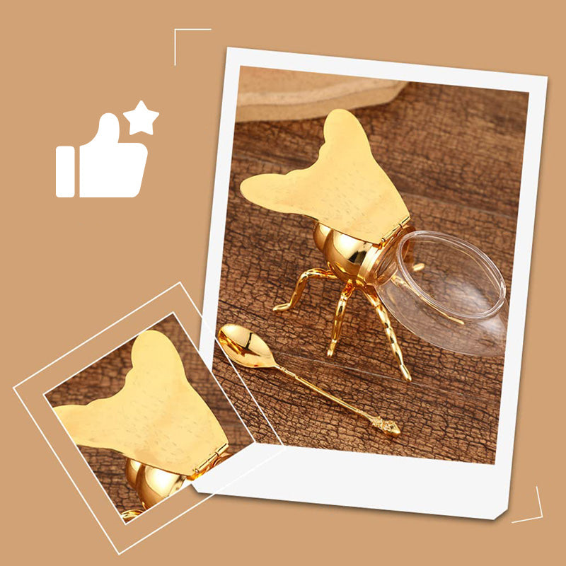 🍯Δημιουργικό ρετρό βάζο μελιού σε σχήμα μέλισσας-GR