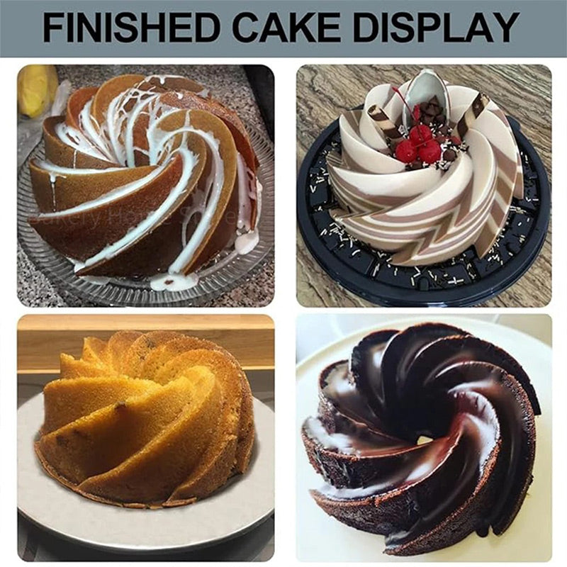 Silikono torto formelių rinkinys lengvam kepimui-LT