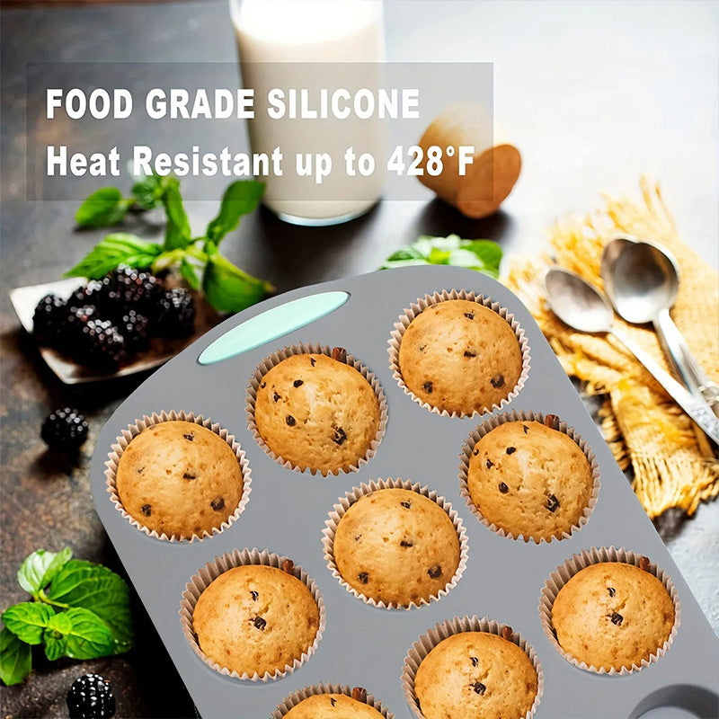 Silikono torto formelių rinkinys lengvam kepimui-LT
